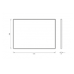 Slika OGLEDALO COPEN 120x70 SREBRNI ALU OKVIR