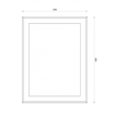 Slika OGLEDALO MINOTTI 60x80