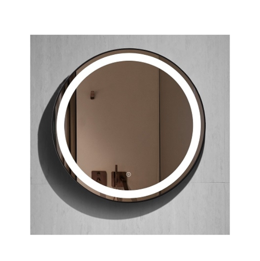 Slika OGLEDALO JANNT FI 60 LED TOUCH - CRNI OKVIR
