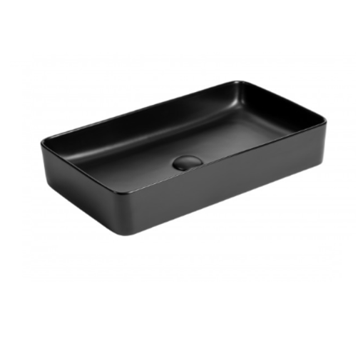Slika UMIVAONIK NADGRADNI MINOTTI 60.5x35.5x11.5 PRAVOKUTNI CRNI MAT