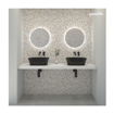 Slika UMIVAONIK NADGRADNI AQUAESTIL 50x38x17 TITAN SQUARE CRNI SJAJ