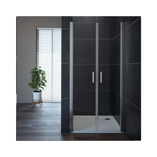 Slika TUŠ VRATA OASIS 100 ZA NIŠU SILVER/PROZIRNO 2D