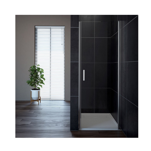 Slika TUŠ VRATA OASIS 90 ZA NIŠU SILVER/PROZIRNO LIJEVA