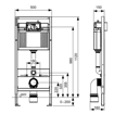 Slika MODUL TECEbase + BASE VODOKOTLIĆ  - UGRADB. VIS. 1120mm