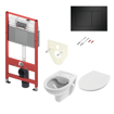 Slika SET TECEbase 4/1 - MODUL+ VODOKOTL. + WC ŠKOLJKA + TIPKA CRNA MAT