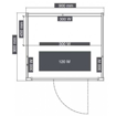 Slika SAUNA INFRACRVENA MALMO 1 - 90 x 90 x 190 cm - 1 OSOBA