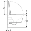 Slika WC ŠKOLJKA GEBERIT ICON + WC DASKA (53x35,5cm)