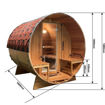 Slika SAUNA FINSKA BERGEN VANJSKA - 189 x 220 x 191,5cm - 4 - 6 OSOBA