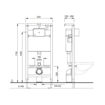 Slika MODUL LIV FIX - UGRADBENA VISINA 1150 - 1340mm