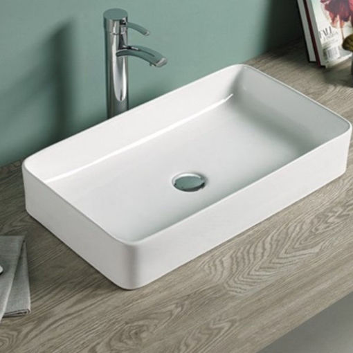 Slika UMIVAONIK NADGRADNI KIMIC 60.5x35.5x15.5 PRAVOKUTNI BIJELI