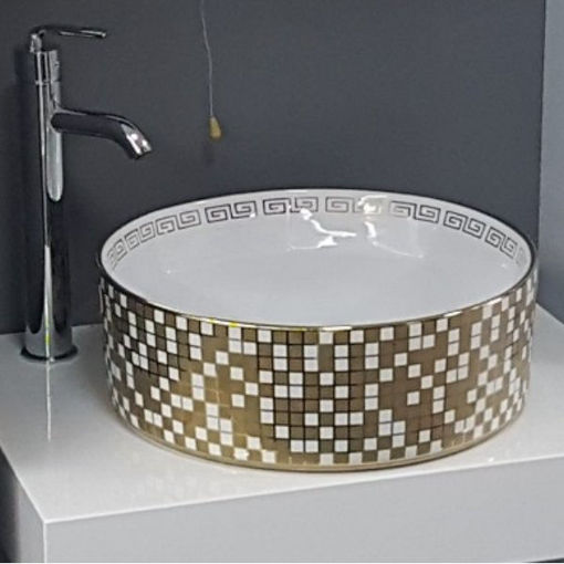 Slika UMIVAONIK OCTAGON Φ44x13 DECOR-WG02
