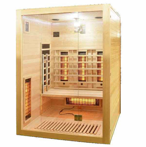 Slika SAUNA OPEN INFRACRVENA 150x120x200cm -ZA 3 OSOBE -2450W