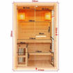 Slika SAUNA FINSKA PANORAMA - 130 x 120 x 200 cm - 2 OSOBE