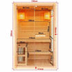 Slika SAUNA PANORAMA FINSKA 130 x 120 x 200 cm - 2 OSOBE