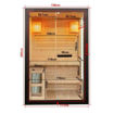 Slika SAUNA FINSKA PANORAMA BLACK - 130 x 120 x 200 cm - 2 OSOBE