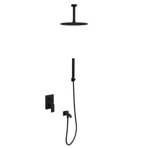 Slika PODŽBUKNI SET COPEN 7 CRNI MAT (STROPNA RUŽA FI 250mm)