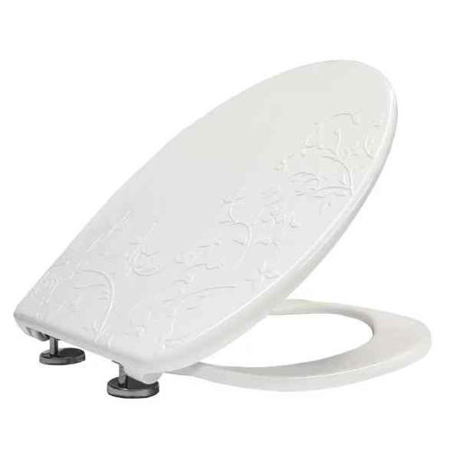 Slika WC DASKA BEMIS FIORE DUROPLAST SOFTCLOSE - TAKE OFF ANTIBAK.BIJELA PVC