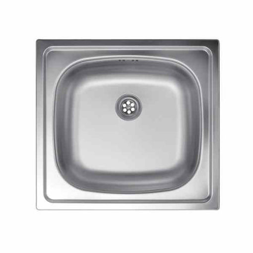 Slika SUDOPER METALAC QUADRO 43.5 x 46.5 x 15.5cm INOX fi60