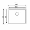 Slika SUDOPER METALAC IDEAL 55 x 50,5 x 20cm INOX fi90