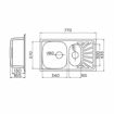 Slika SUDOPER METALAC LUNA FLEX 77 x 43.5 x 16.5 x 13cm fi90