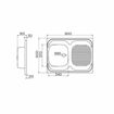 Slika SUDOPER METALAC STANDARD L 80 x 60 x 16.5 cm