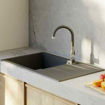 Slika SUDOPER METALAC ATOS 86 x 50 x 21.5cm xGranit CRNA fi90