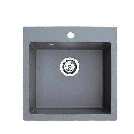 Slika SUDOPER METALAC ATOS 50 x 50 x 21.5cm xGranit GRAFIT SIVI fi90