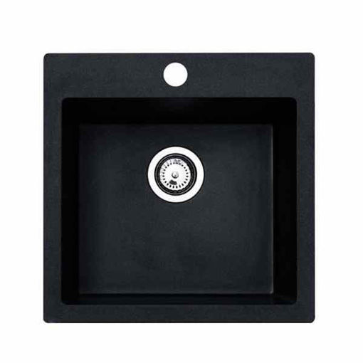 Slika SUDOPER METALAC ATOS 50 x 50 x 21.5cm xGranit CRNI fi90