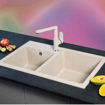 Slika SUDOPER METALAC QUADRO PLUS 2D 78 x 50 x 19cm xGranit CRNI fi90