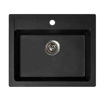 Slika SUDOPER METALAC QUADRO 60 x 50 x 19.5cm xGranit CRNI fi90