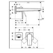 Slika MIJEŠALICA ZA UMIVAONIK HANSGROHE  METROPOL PODŽBUKNA POLIR. ZLATNA - IZLJEV 225 mm