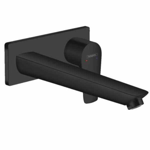 Slika MIJEŠALICA ZA UMIVAONIK HANSGROHE TALIS E NEW PODŽBUKNA CRNA - IZLJEV 225 mm