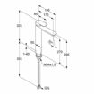 Slika MIJEŠALICA ZA UMIVAONIK KLUDI AMEO 270mm KROM