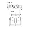 Slika MIJEŠALICA ZA TUŠ HANSGROHE FOCUS E2 KROM