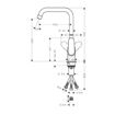 Slika MIJEŠALICA ZA SUDOPER HANSGROHE FOCUS 260mm - 3 CIJEVI