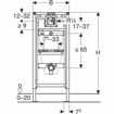 Slika MODUL GEBERIT DUOFIX ZA PISOAR UN - 112-130cm