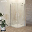 Slika TUŠ KABINA AURORA 80x80x200 POLUKRUŽNA SILVER/PROZIRNO