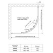 Slika TUŠ KABINA LAGUNA 80x80x155 POLUKRUŽNA ZA ČIKOLU SILVER/PROZIRNO
