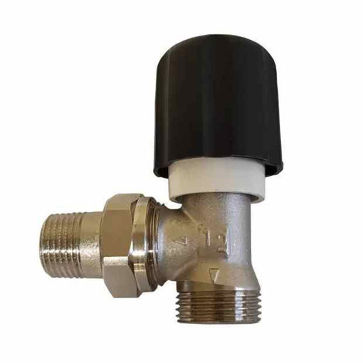 Slika VENTIL RADIJATORSKI HERZ KUTNI 1/2" - VANJSKI NAVOJ 3/4"