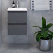 Slika BAZA S UMIVAONIKOM STELLA 40x40x52 - dijamant siva