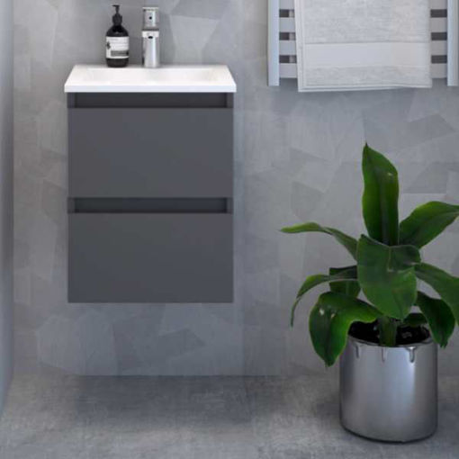 Slika BAZA S UMIVAONIKOM STELLA 60x40x52 - dijamant siva