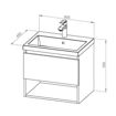 Slika BAZA S UMIVAONIKOM BASIC PLUS 60x45x56 - kamen siva