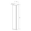 Slika KOLONA CONNECT 30x35x180 - halifax tabak, crne ručke