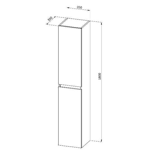 Slika KOLONA STELLA 35x30x180 - halifax natur