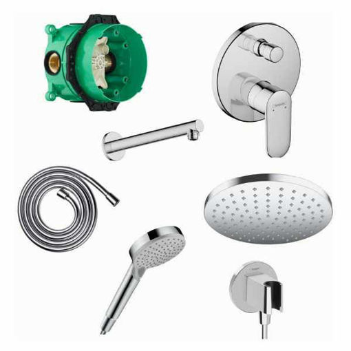 Slika PODŽBUKNI SET HANSGROHE VERNIS KROM (RUŽA FI 200mm)