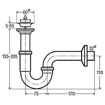 Slika SIFON ZA UMIVAONIK VIEGA sa piletom krom 5/4''  A.111298