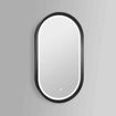 Slika OGLEDALO COPEN 50x90 ALU OKVIR MAT CRNI LED 2700–6500K