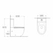 Slika MONOBLOK MB SET ROUND (63x39x82,5) SA SOFT CLOSE WC DASKOM BIJELI