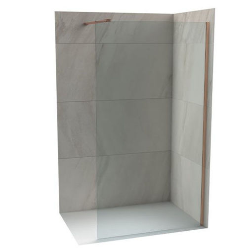 Slika TUŠ STIJENA COPEN MONTE 100x200 ROSE GOLD/PROZIRNO
