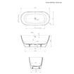 Slika KADA DOVE CENTRAL 152x72cm SLOT